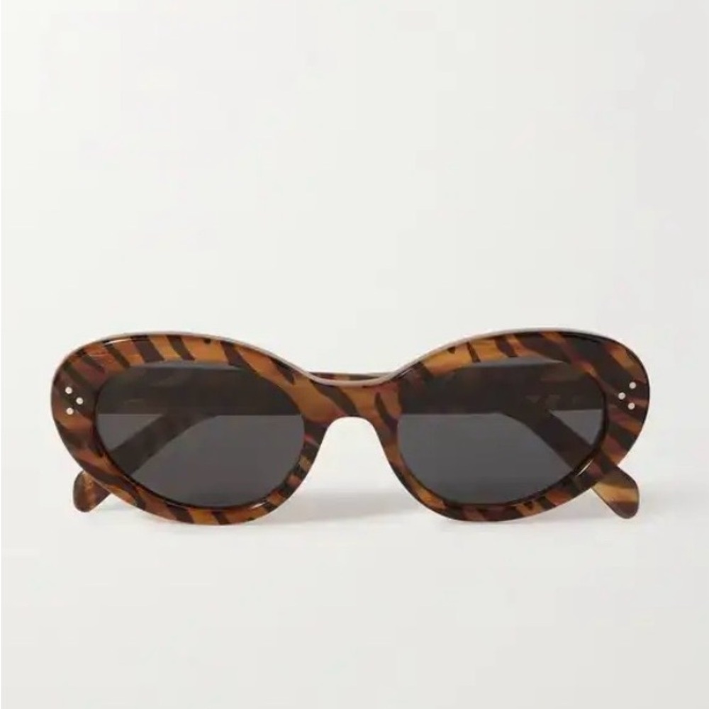 Celine Cat-Eye Tiger Print Sunglasses - Picture 14 of 16